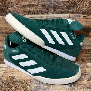 Adidas Mens Copa Super B37086 Green White Running Shoes Lace Up Low Top Sz 11